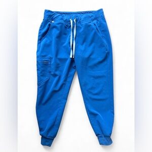 FIGS Zamora scrub pant in bright blue. EUC size Medium/Petite. (1235) #scrubs